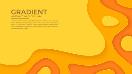 Poster - Dynamic textured background design in 3D style with orange color. Eps10 Vector Illustration.