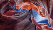 Abstract Scenic View Beautiful Canyon Antelope Near Page, Arizona
