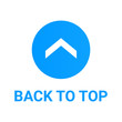 © Yaroslav - Scroll up page symbol. Blue vector icon with arrow to top