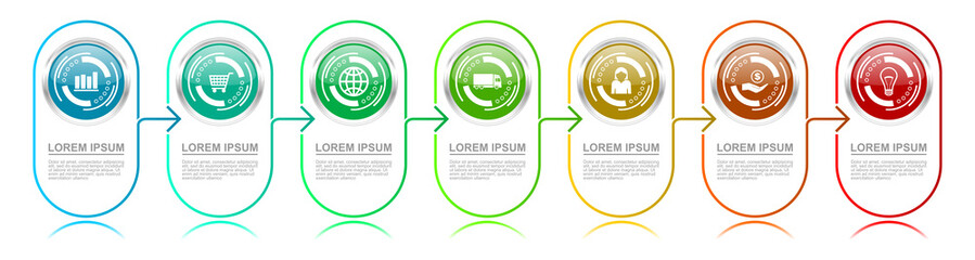 Aufkleber - Infographic vector template for business presentation
