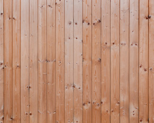  Full frame background of a new, clean and unpainted wood board wall.