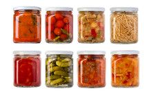 Jars Of Pickled Vegetables
