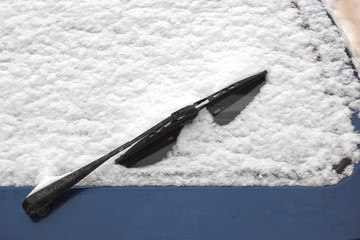 vehicles in the snow. snow drifts on the roads. motion cancellation, owing to inclement weather cond