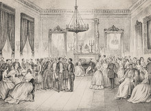 A Soi­rée With The Ruling Prince Of Bucharest - Illustration From 1848