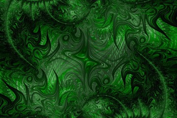 Abstract emerald green jungle textured background