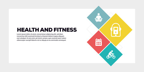 HEALTH AND FITNESS BANNER CONCEPT