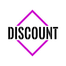 Discount Pink Black Triangle Grungy Rubber Stamp