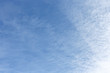 Texture of blue sky and white cirrocumulus clouds