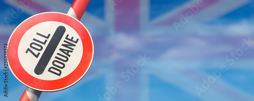 Cuadros en Lienzo Offener Schlagbaum Grossbritannien