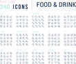 © M.Style - Collection Linear Icons of Food and Drinks
