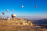 Fototapeta  - Beautiful sunrise view from balloon at Cappadocia, Turkey.