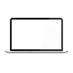 Poster - vector illustration laptop. notebook illustration. empty screen laptop. metalic color. eps 10.