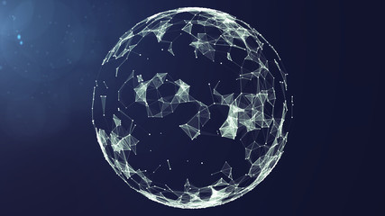 abstract technology network.