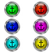 © STANISLAV - Anchor icon. Set of round color icons.