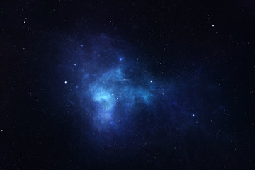 Wall Mural - universe filled with stars, nebula and galaxy