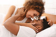© Prostock-studio - Beautiful young man and woman in morning in bed