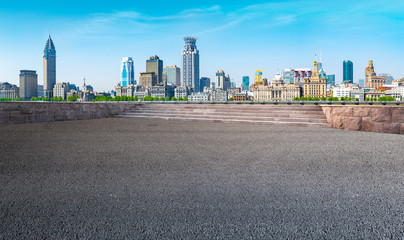 Canvas Print - Urban Road, Highway and Construction Skyline..