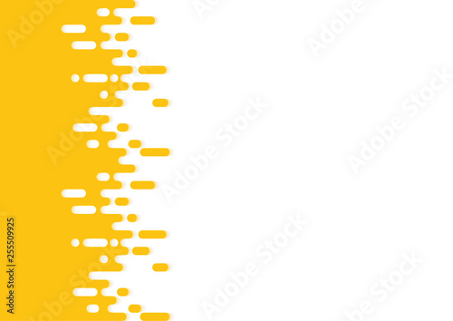 Abstract Yellow Rounded Lines Halftone Transition - Graphic Illustration for ...