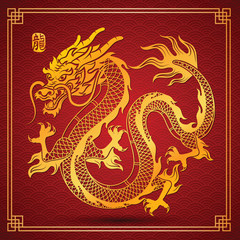 Wall Mural - chinese Dragon vector