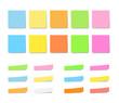 Colorful sticky notes set