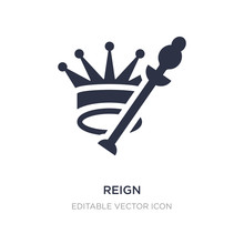 Reign Icon On White Background. Simple Element Illustration From Shapes Concept.