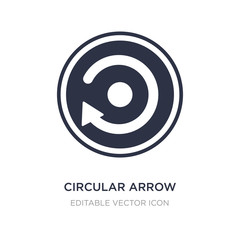 Poster - circular arrow icon on white background. simple element illustration from ui concept.