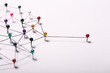 Leinwandbild Motiv Linking entities. Network, networking, social media, internet co