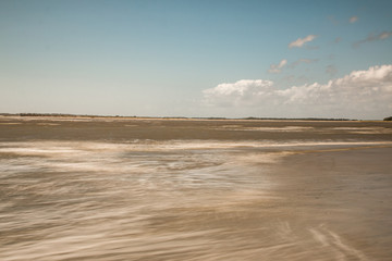 Wall Mural - sand ocean copy space background