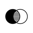 © kilroy79 - Overlap, overlay, opacity icon. Black colors sign.