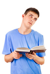 Wall Mural - Young Man with a Book