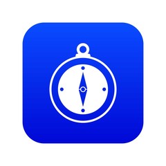Poster - Compass icon digital blue for any design isolated on white vector illustration