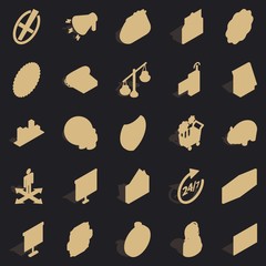 Poster - Coffers icons set. Simple set of 25 coffers vector icons for web for any design