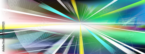 laser linien raum bewegung banner
