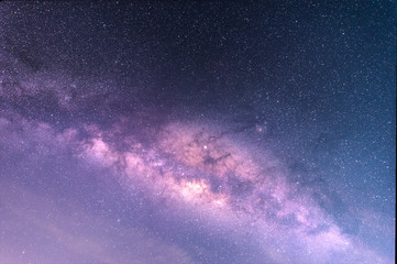 Wall Mural - the milky way galaxy in universe space with stars on a night sky background.