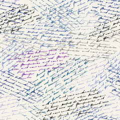 Poster - Vintage inscriptions pattern. Seamless background. Vector image.