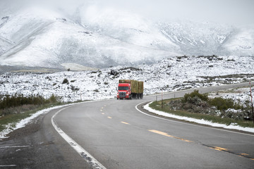 truck in winter