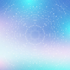 Aufkleber - Quantum computer technology concept. Sphere explosion background. Deep learning artificial intelligence. Big data algorithms visualization. Waves flow. Quantum explosion, vector illustration.