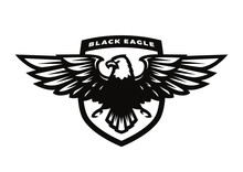 Black Eagle Logo, Symbol, Emblem.
