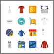 © Orxan - 16 store icon. Vector illustration store set. shirt and shop icons for store works