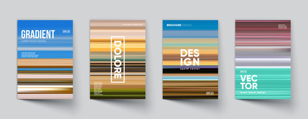 Poster - Abstract gradient covers set. Eps10 vector.