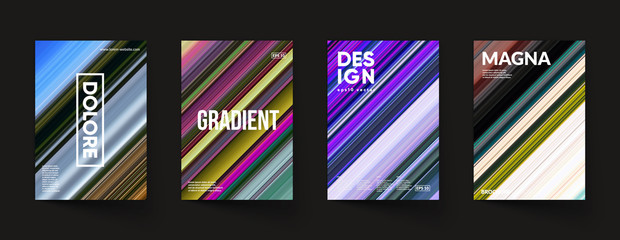 Poster - abstract gradient covers set. eps10 vector.