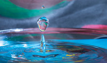 Drop Splashing Against Water Surface