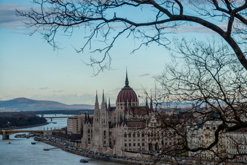 Sticker - The famous parliament in Budapest, capital of Hungary