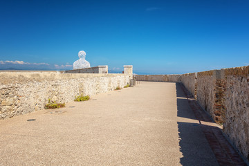 Wall Mural - The artwork The Nomad along the Quay of Billionsaires of the port of the French city Antibes.