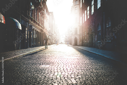 Fotomural Vanishing point in the street