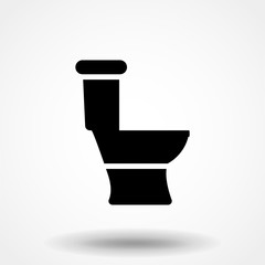 Wall Mural - toilet icon illustration isolated vector sign symbol