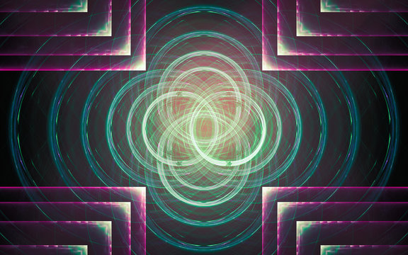 digital generated image in the form of abstract geometric shapes of various shades and colors for use in web design and computer graphics