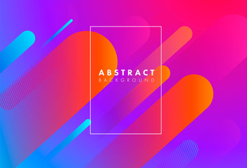 Canvas Print - colorful geometric background. dynamic shapes composition.trendy design. lines. eps10 vector.