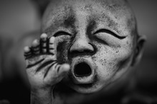 Statue Of A Kid Shouting