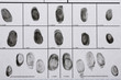 © New Africa - Fingerprint record sheet, top view. Criminal investigation